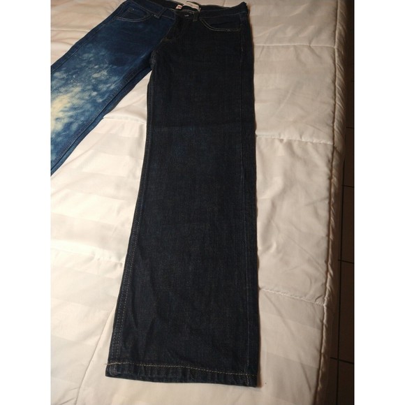Half Bleached Levi's 550 Straight Leg Jeans 14 Regular W27 X 27 - Picture 4 of 11